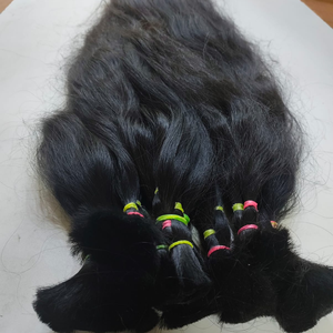 Cheveux humains indiens vierges en gros, provenant d'un seul donneur, qualité fabricant, cuticules alignées, double trame machine, toutes couleurs, permanentables - Product Image 4