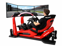 Simulador de Carreras para Juegos F1 con Cabina Grande de Detección de Movimiento, Tres Pantallas, Asiento Dinámico de Fuerza G de Cuatro a Seis Ejes y Equipo de RV/RM