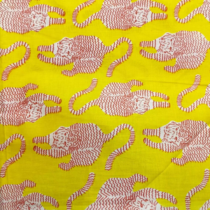Tela de algodón con estampado de tigre amarillo por yarda, tela de algodón suave y ligera para vestidos de mujer y costura a precio de fábrica. - Product Image 6