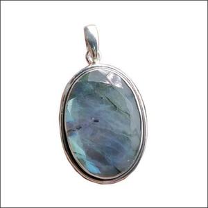 925 Silver <b>Pendant</b> with <b>Labradorite</b> Gemstone Fashion <b>Pendants</b> & Charms Energy Enhancing Gemstone Necklace - Product Image 1