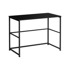 Scrivania per Computer Contemporanea Nera da 40 Pollici con Cassetti Portaoggetti, Set per Ufficio Domestico, Laminato Nero e Metallo per Lavoro - Product Image 2