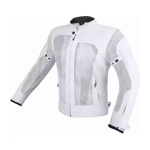 เสื้อแจ็คเก็ตมอเตอร์ไซค์ตาข่ายสีดำสำหรับผู้ชาย พร้อมแถบสะท้อนแสงสีเหลืองนีออน แขนยาว ระบายอากาศได้ดี ชุดขี่มอเตอร์ไซค์สำหรับทุกฤดู - Product Image 6