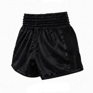 Pantalones Cortos de Muay Thai Personalizados para Hombre, Cintura Alta, Satén, Color Sólido, Cierre Elástico, Transpirables, Antiarrugas, Casuales - Product Image 4