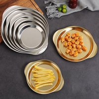 Yurtain Groothandel Multisize Roestvrij Staal Bord Eten Dienblad Restaurant Gerechten & Fruit Trays Voor Dineren En Catering