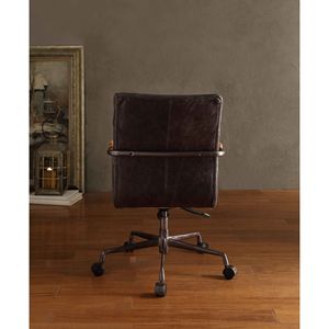 Sedia Direzionale Harith in Pelle di Prima Qualità con Top in Ardesia Anticata, Elegante Arredo per Ufficio - Product Image 5