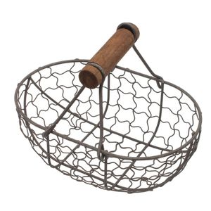 Elegant egg holder <b>display</b> sturdy metal <b>basket</b> stylish kitchen essential refined storage <b>basket</b> egg organiser egg tray table - Product Image 6