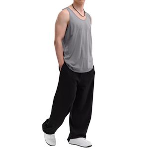 Camiseta sin mangas para hombre de color sólido, personalizada al por mayor, transpirable, sin costuras, para fitness y deportes, para gimnasio y correr - Product Image 2