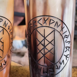 Verres et mugs à boire faits main sur mesure en corne de buffle naturelle de 500 ml pour les magasins d'articles vikings - Product Image 3
