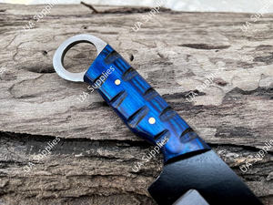 Cuchillo de Caza y Supervivencia Táctico de Acero Inoxidable Profesional de Grado Industrial, con Punta de Gota y Orificio para el Dedo, 8 Pulgadas - Product Image 2