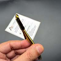Coupe-cuticules professionnel en acier inoxydable plaqué or avec embout de 6 mm, outil de soin des ongles de précision, service OEM