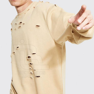 Sweat-shirts pour hommes de haute qualité, best-sellers, design tendance, respirants, basiques, effet usé, fabriqués au Pakistan - Product Image 4