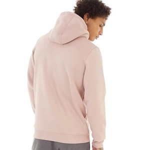 Sweat-shirt à capuche pour hommes en molleton de coton épais, personnalisable OEM, style streetwear, mode hiver, vente en gros, rose - Product Image 3