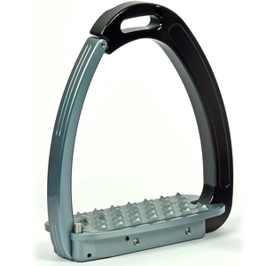 อุปกรณ์ขี่ม้า Ekay Black Iron Horse Stirrups พร้อมพื้นผิวแบบมีลายนูน สำหรับขี่ม้า รุ่น SP-63000 - Product Image 2