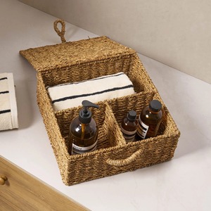 Seagrass <b>Storage</b> Organiser - Natural Handmade <b>Storage</b> <b>Basket</b> Wholesale eco-friendly Made in Viet Nam - Product Image 4