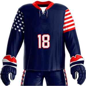 Impresión de camisetas de hockey sobre hielo, camiseta de hockey sobre hielo de poliéster de alta calidad, diseño gratuito, uniforme de hockey sobre hielo sublimado barato - Product Image 5