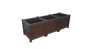 Pots de plantes en bois pour intérieur et jardin, avec trou de drainage, durables, pour fleurs/plantes vertes, revêtement poudré, produit RTS - Product Image 5