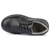 Chaussures de sécurité à bout en acier noir, bottes de travail en cuir véritable pour hommes, imperméables, respirantes, antidérapantes, chaussures industrielles antistatiques
