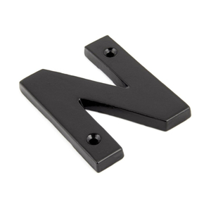 Letras del Alfabeto de Hierro Fundido Negro Resistentes al Desgaste, Letras Metálicas Rústicas para Casa, Letra C, Letrero de Dirección para Exterior Resistente a la Intemperie, Placa para Puerta - Product Image 3