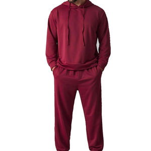 Conjunto Deportivo de Invierno Informal de Felpa 100% Algodón, Diseño Personalizado del Fabricante, Sudadera con Capucha y Pantalones Deportivos con Cierre de Cordón - Product Image 3