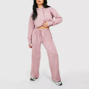 ชุดวอร์มออกกำลังกายแบบครอปสำหรับผู้หญิง ชุดวอร์มวิ่งแบบครอปน้ำหนักเบาสำหรับผู้หญิง - Product Image 1