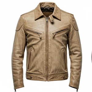 Veste en cuir pour homme avec motif crocodile gaufré, design motard moderne et finition brillante, qualité supérieure, élégante, durable, pour le quotidien - Product Image 1