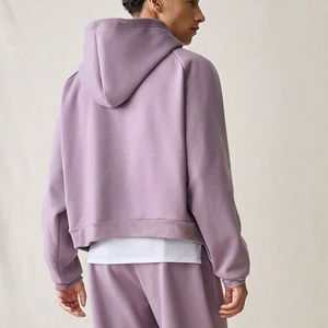 Sudadera con Capucha Extra Grande para Hombre, Nueva Colección 2026, Color Morado, Algodón French Terry, Estampado de Logotipo Frontal, Estilo Casual, para Otoño, Precios Accesibles - Product Image 5