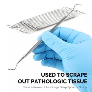 Curetas quirúrgicas dentales CHOMPRET 3 R, 15 cm Instrumentos quirúrgicos dentales - Product Image 2