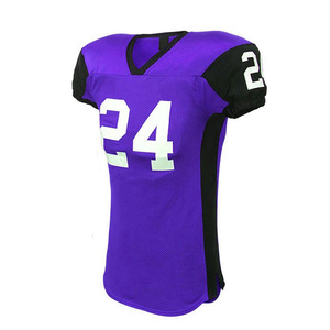 American Football Uniform Set White Jersey With Black Number 24 And Pink <b>Padded</b> <b>Pants</b> Unisex Adult Regular Fit Mesh Material - Product Image 6