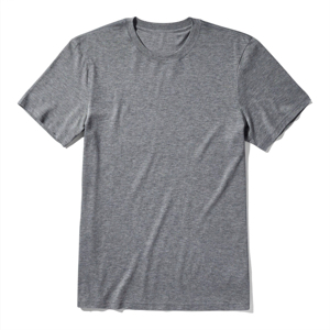 Camiseta Personalizada Lisa de Cuello Redondo en Gris Jaspeado, Camiseta de Algodón para Hombre, Unisex, Casual, Básica, para Impresión y Personalización - Product Image 6