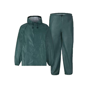 Top Selling Cheap Price Custom Waterproof Rain Suit Men Reflective Stripe Hooded <b>Jacket</b> Pants Set Outdoor Windproof Rainwear - Product Image 5