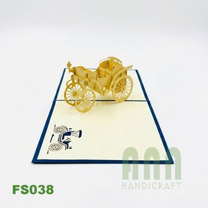 Tarjeta de Felicitación 3D Pop-up Vintage Mercedes de Alta Calidad, Hecha a Mano, con Impresión Personalizada, Artesanía en Papel, FS038 - Product Image 5