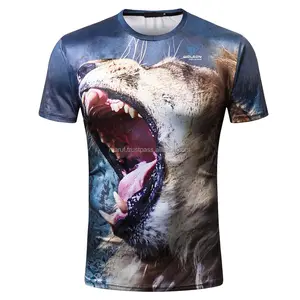 Beste Qualität Bär Design Personal isierte Sublimation Design 100% Polyester Stoff T-Shirt Für Jungen