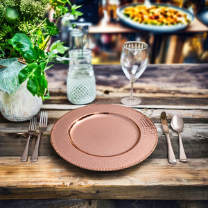 Assiettes en céramique écologiques style rétro vintage, en poterie rustique avec glaçure effet rouille, pour snacks, fruits et thé, idéales pour la cuisine, les mariages et les fêtes - Product Image 1