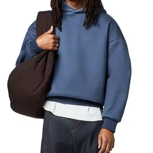 Sudadera con Capucha Personalizada para Hombre, 350 g/m², Algodón, Estilo Urbano, Sudadera con Estampado Puff Personalizado, Venta al Por Mayor de Fábrica - Product Image 2