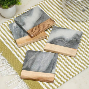 Unique Style Design Marble Coaster Stone Coaster Wood Marble Coaster Stone and Coaster Tea Place Mats At very reasonable Price - Product Image 1