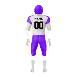 Faible MOQ, uniforme de football personnalisé par sublimation, vêtements d'équipe, vente en gros, uniforme de football américain pour jeunes - Product Image 4