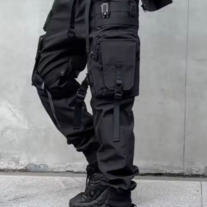 men techwear pants with modern street style for fashion wear mens techwear pants with flexible structure for active use - Product Image 2