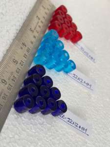 Perles de verre facettées de 1212 mm en bleu pour une boîte à bijoux audacieuse et élégante - Product Image 5