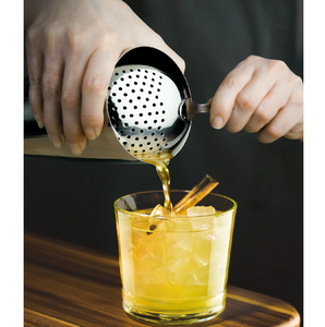Cuchara Coladora de Acero Inoxidable de 2 Piezas, Hecha a Medida, Ecológica, Plateada y Pulida a Espejo, para Jugo, Vino y Whisky - Product Image 6