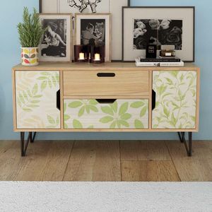 ตู้ด้านข้าง MDF สีน้ำตาล39.4ขนาด "x 11.8" x 19.7" - Product Image 3