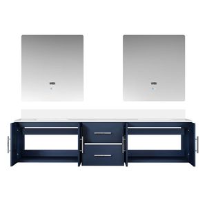 Blu navy 80 pollici. L X 22 Pollici Mobile bagno doppio D con piano in quarzo bianco e 30 pollici di profondità Specchi LED per Mobili da Bagno - Product Image 5