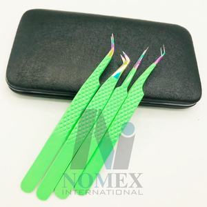 Pinzas Verdes con Punta de Volumen Multi-Boot, Juego de Pinzas para Pestañas a Precios de Mayoreo, Acero Inoxidable, Calidad Fina Garantizada - Product Image 4