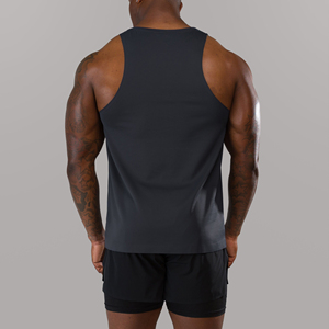Cotton Tank Tops Gym Exercise Fitness Sports <b>Vest</b> with Wide Shoulder Round Neck Sleeveless Shirt Casual Wear Tank Tops - Product Image 3