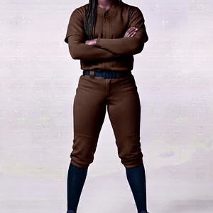 Uniforme de baseball au look classique, tissu ultra doux, respirant, streetwear incroyable pour femmes - Product Image 1