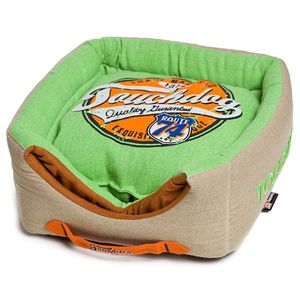 Cuccia per Cani 2-in-1 Convertibile e Reversibile con Stampa Vintage, Pieghevole, per il Tuo Amico Peloso - Product Image 1