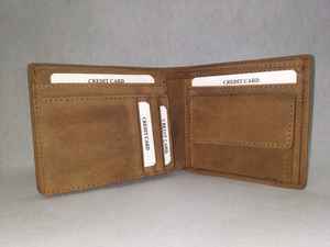 Carteras de Cuero Genuino con Bordado Zarri Hecho a Mano, Tarjetero RFID, Monedero de Lujo, Regalo Exclusivo, Emblema y Diseño Artístico Personalizado - Product Image 4