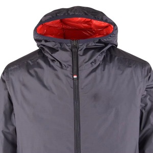 Wholesale Outdoor Light Warm Duck Custom Logo Nylon Black Hooded Winter Bubble Puff Filled Down Puffer <b>Jackets</b> for Men - Product Image 3