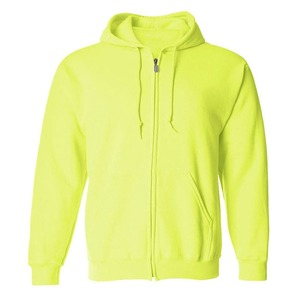 Sudaderas con capucha de algodón 100% de forro polar para hombre, talla grande, color liso, con cremallera completa, bordado 3D, venta al por mayor, personalizadas para invierno - Product Image 2