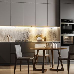 Lot de 2 lampes LED à intensité variable pour armoire, avec détecteur de mouvement, sans fil, 3 couleurs, rechargeables, pour armoires de cuisine - Product Image 1