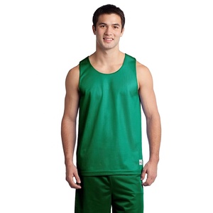 Camiseta de baloncesto de malla 2023 para hombre, Camiseta deportiva sin mangas, lisa, 100% poliéster, varios colores - Product Image 5